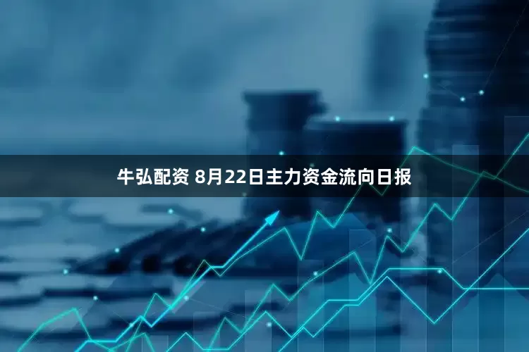 牛弘配资 8月22日主力资金流向日报