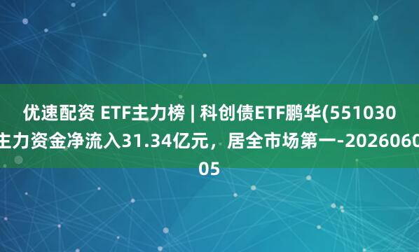 优速配资 ETF主力榜 | 科创债ETF鹏华(551030)主力资金净流入31.34亿元，居全市场第一-20260605
